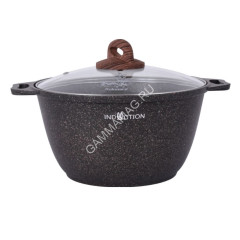 Кастрюля алюм. литая а/приг. Kukmara "Granit Ultra Induction"original 3,0л Ст.кр. кгои32а *1/3
