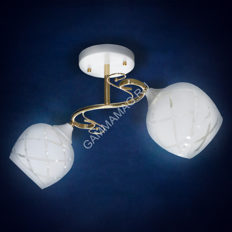 Люстра N3125/2 2*40W E27 (h=250 w=280 l=500) VERNER LIGHTING *1