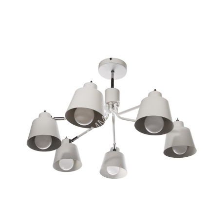 Люстра N5125/6 WT+CR Е27 3*40Вт ( h=400;d=660) VERNER LIGHTING *1