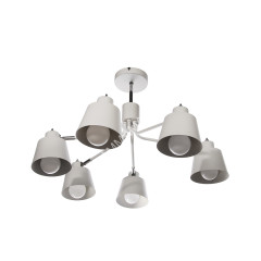 Люстра N5125/6 WT+CR Е27 3*40Вт ( h=400;d=660) VERNER LIGHTING *1