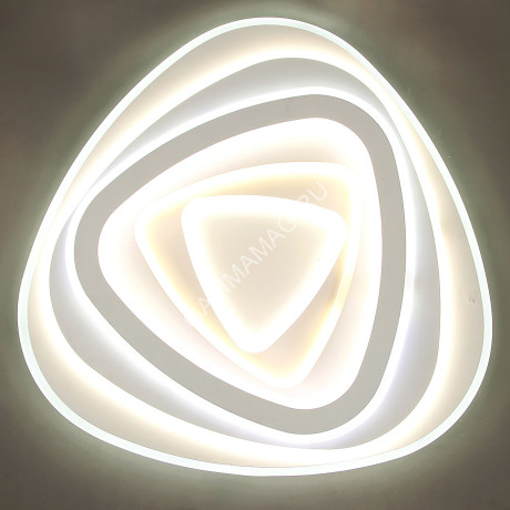 Светильник светодиодный акриловый 550мм 240W H2002 120W*2 white c пультом S=25м2 VERNER LIGHTING *1