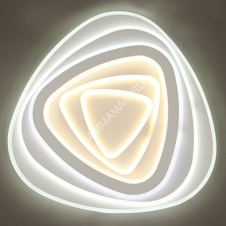 Светильник светодиодный акриловый 550мм 240W H2002 120W*2 white c пультом S=25м2 VERNER LIGHTING *1