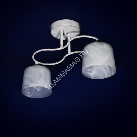 Люстра N2058/2 WG Е27 2*40Вт ( h=290; d=440) S=10м2 VERNER LIGHTING *1
