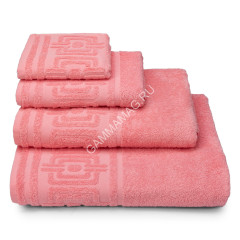 Полотенце махровое 70*130см Rhodes цв.14-1521 розовый 350г/м2 ПЛ-3501-06355 *3/15