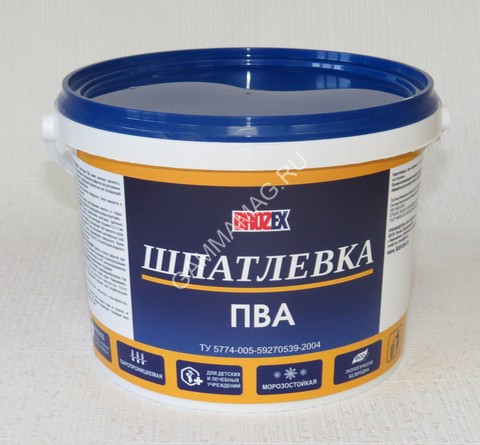 Шпатлевка на ПВА 3 кг BROZEX *4/192
