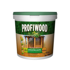 Антисептик-лазурь для дерева полиакриловый калужница 0,9 кг PROFIWOOD *1/6