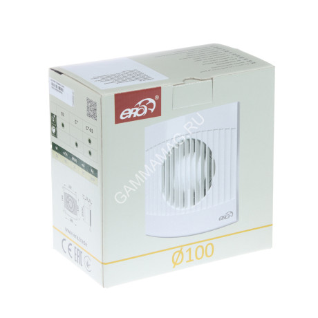 Вентилятор 100 COMFORT 4C ERA (_100мм, обратный клапан, 95 м3/ч, 168*162мм) *1/16