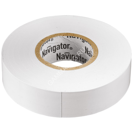 Изолента ПВХ 15мм х 10м БЕЛАЯ Navigator 71228 *10/300