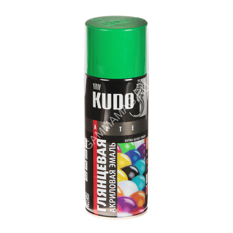 Эмаль-аэрозоль зеленый 520/270 мл RAL 6029 KUDO *1/12