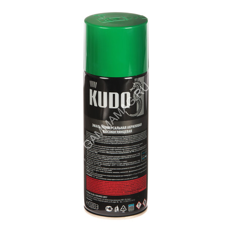 Эмаль-аэрозоль зеленый 520/270 мл RAL 6029 KUDO *1/12