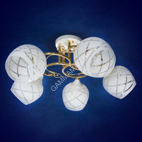Люстра N3125/5 5*40W E27 (q-580 h-280) S=20м2 VERNER LIGHTING *1