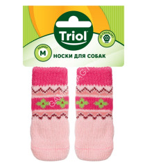 Носки (Triol) для собак Цветы, размер M