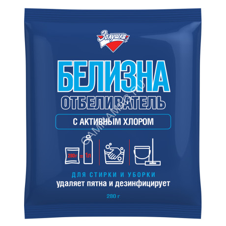 Отбеливатель Белизна ЗОЛУШКА с активным хлором 280г (С-28-4) (Москва) *24