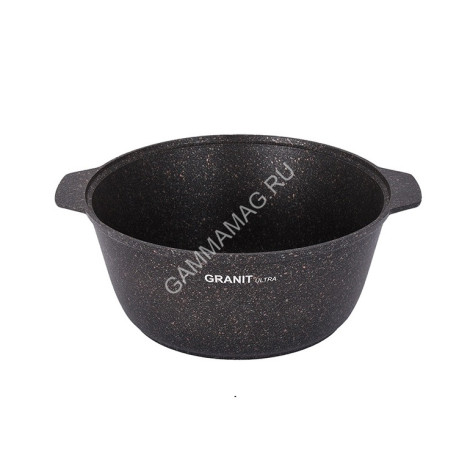 Кастрюля алюм. литая а/приг. Kukmara "Granit ultra" original "жаровня" 4,0л Ст.кр. жго41а *1/4
