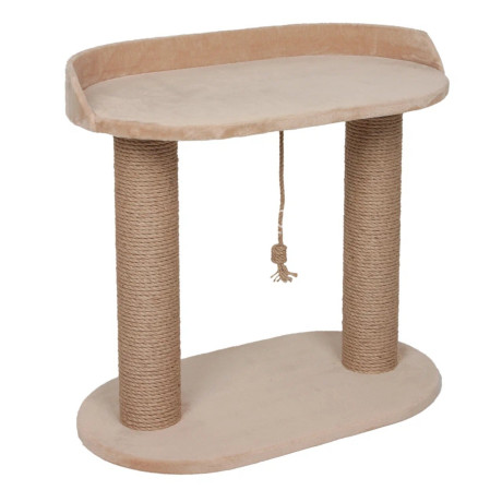 Когтеточка (Rich Breed) Котодискотека, джут (62х35х60) бежевый
