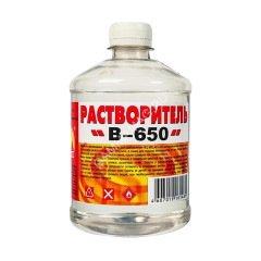 Растворитель 650 0,5 л/0,43 кг пластик Вершина *20/1200