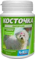 Косточка (АВЗ) 0,2кг витаминно-минеральная добавка КВ (витамин) для собак, 100таб NEW