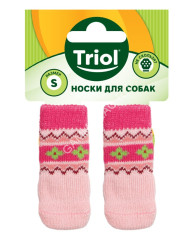 Носки (Triol) для собак Цветы, размер S