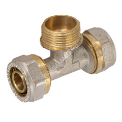 Тройник переходной 16х3/4"(_20)х16 цанга/папа СТМ CTM01634 *10
