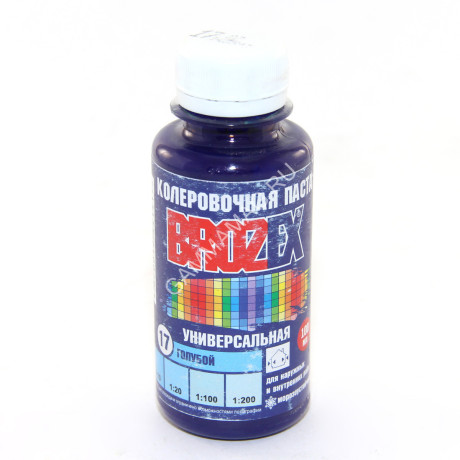 Колер паста голубой №17 0,1 л BROZEX *6/108