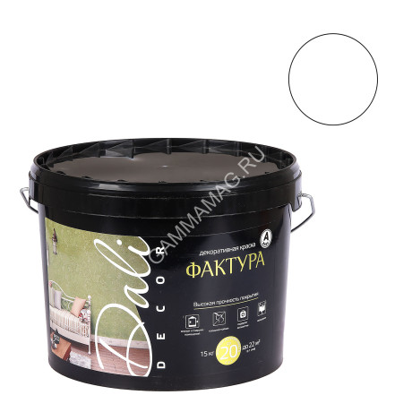 Краска акриловая декоративная 15 кг Фактура DALI-DEKOR *1/44