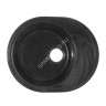 Мойка из искусственного камня овальная Черная глянцевая AG3C1 570х465х180 AGATA*1