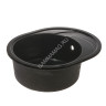 Мойка из искусственного камня овальная Черная глянцевая AG3C1 570х465х180 AGATA*1