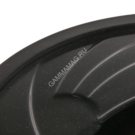 Мойка из искусственного камня овальная Черная глянцевая AG3C1 570х465х180 AGATA*1