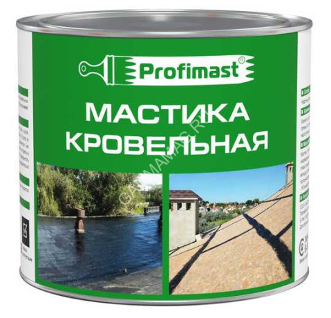 Мастика битумная кровельная 2 л/1,8 кг PROFIMAST *1/6/240