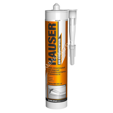 Жидкие гвозди для пенополистирола 310гр белый HAUSER (Россия) 85092 *6/12