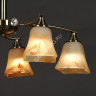 Люстра K1333/6 Кувшинки 6*60W E14 220V (h=320, диам 550) S=24м2 S=36м2 VERNER LIGHTING *1 *