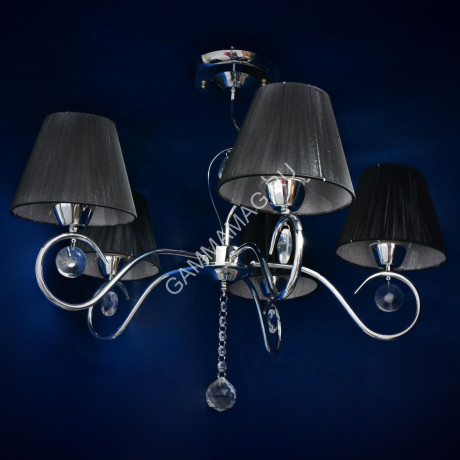 Люстра N2085/5 CH 5*40Вт Е27 ( h=530; d=670) VERNER LIGHTING *1