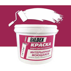 Краска акриловая для стен и потолков 14 кг BILDEX моющаяся *1/48