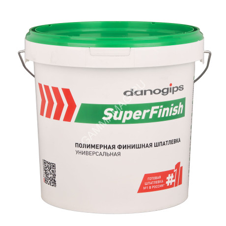 Шпатлевка полимерная финишная СуперФиниш ШИТРОК 18,1 кг (11л) Danogips *1/33