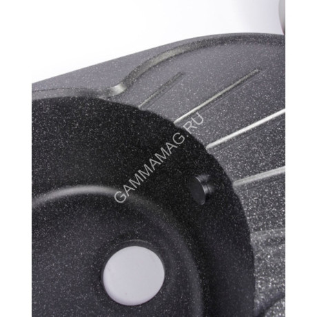 Мойка из искусственного камня овальная черная матовая AGATA 110/Q4 (730х450 мм)*1