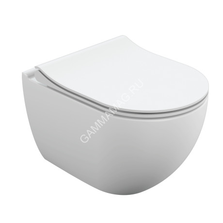 Унитаз подвесной BRASKO SMART CLEAN ON с кр.дюропл. slim lift, e-off, белый 64824 Cersanit *1