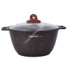 Кастрюля алюм. литая а/приг. Kukmara "Granit ultra" original 4,0л Стекл.кр. кго42а (Кукмор) *1/3