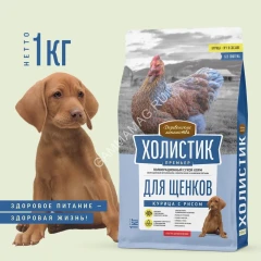 Деревенские лакомства Холистик Премьер 1кг курица с рисом для щенков (79213362)