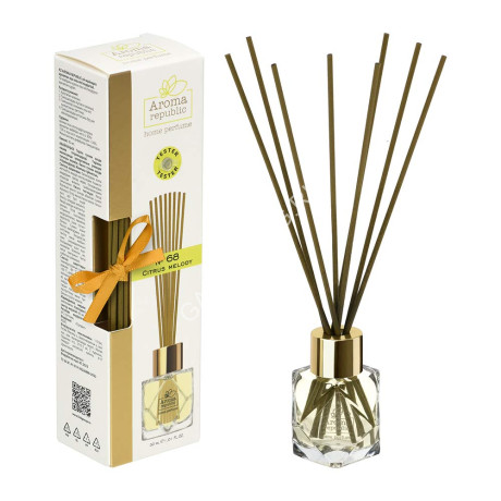 Диффузор ароматический AROMA REPUBLIC 30 мл СТЕКЛО Citrus melody №68 93811 *1/12