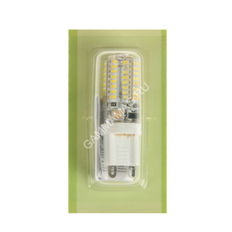 Лампа светодиодная капсульная 5W-220V G9 4К нейтральный силикон GENERAL 653700 *5/100/500