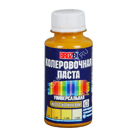 Колер паста желто-коричневый №03 0,1 л BROZEX *6/108
