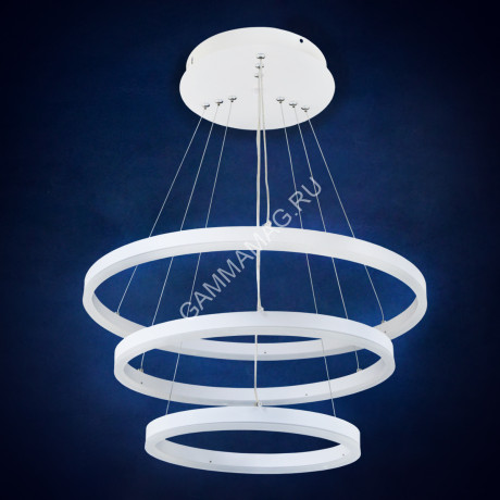 Люстра Y1622/3 1Х(19Вт+25Вт+31Вт) 3000К+6500К 3 реж.( h=500; d=500) VERNER LIGHTING *1