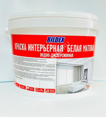 Краска акриловая для стен и потолков 14 кг BILDEX интерьерная *1/48