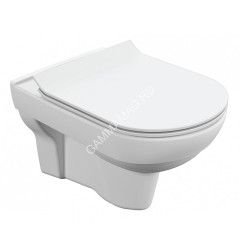 Унитаз подвесной CITY NEW CLEAN ON с кр.дюр.slim, lift, e-off, белый (S-MZ-CITY-COn-S-DL-w) *1/12