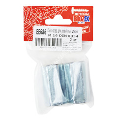 Гайка соедительная д/резьб.шпилек М16 DIN 6334 BROZEX (2шт) *10/100