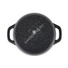 Кастрюля алюм. литая а/приг. Kukmara "Granit" black 3,5л Стекл.кр. кгч35а *1/3