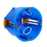 Коробка установочная СП D68х45мм саморезы, пл.лапки, син IP20 TDM SQ1403-0901 инд.штрихкод*10/200