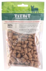 TitBit 0,1кг Золотая коллекция подушечки глазированные с начинкой из индейки для собак