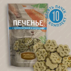 Деревенские лакомства 0,1кг печенье с крольчатиной и морковью (72504031)