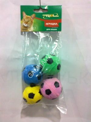 Игрушка (Triol) зефирный мяч футбольный одноцветный 01N(4шт)